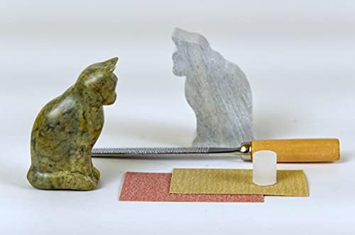STUDIOSTONE CREATIVE DIY Arts & Crafts Carving Kit Kids Adults Cat Sculpture Soapstone - Image 3