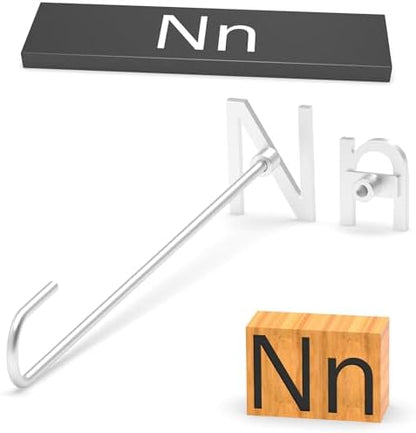 2Pcs Letters Branding Iron for Wood, Leather Branding Stamp (N n) by PKPKAUT