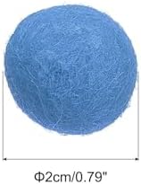 PATIKIL Wool Felt Balls Beads Wool Felting Pom 2cm 20mm Light Blue for Home Decor DIY Crafts Handcrafts Project Pack of 20 - Image 2