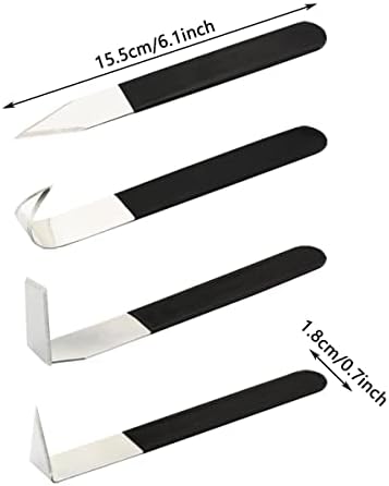 4Pcs Pottery Clay Sculpture Carving Tools Set, Trimming Knife Hand-Made Clay Art Craft Modelling Carving for Clay Pottery, Sculpture - Image 2