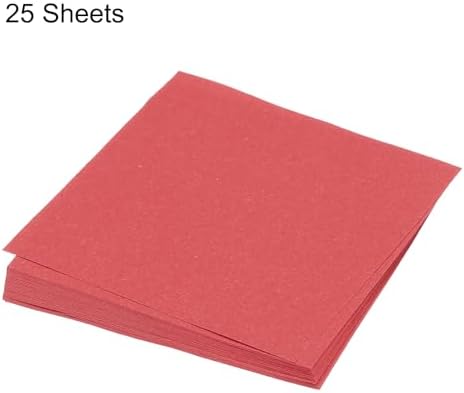 MECCANIXITY 25 Sheet Origami Paper Double Sided Bright Red 4x4 Inch Square Sheet for Art Craft Project, Beginners, Gifts Decor - Image 3