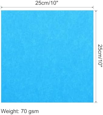 MECCANIXITY 50 Sheet Origami Paper Double Sided Aquamarine Blue 10x10 Inch Square Sheet for Art Craft Project, Beginners, Gifts Decor - Image 2