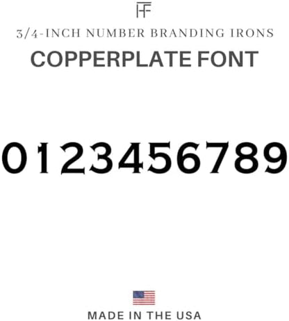 3/4" Number Mini Steel Branding Irons Kit for Hats, Wood Burning, DIY Beginner Adult Crafts Bullet Points - Image 3