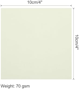 MECCANIXITY 25 Sheet Origami Paper Double Sided Cream White 4x4 Inch Square Sheet for Art Craft Project, Beginners, Gifts Decor - Image 2