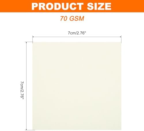 MECCANIXITY 75 Sheet Origami Paper Double Sided 3x3" Creamy White - Image 2