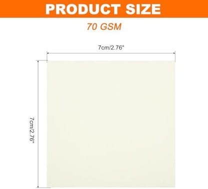 MECCANIXITY 75 Sheet Origami Paper Double Sided 3x3" Creamy White - Image 2