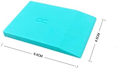 JAJADO 5 Packs Mini Squeegee, Silk Printing Squeegees for Chalk Paste, Self-Adhesive Stencil Screen Scraper Printing Tool Small Squeegee Turquoise Silicone for Transfer Chalk Paint Stencil Ink - Image 3