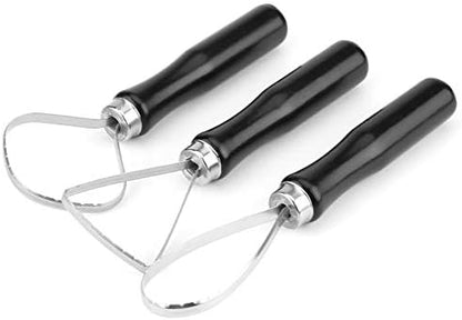 Clay, Air Dry Clay 3 Pcsset Wood Pottery Clay Clay Kit with Steel Flat Wire Sculpture Big Loop Tool - Image 6