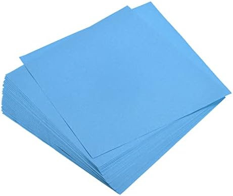 MECCANIXITY 50 Sheets Origami Paper Double Sided Lake Blue 6x6 Inch Square Sheet for Art Craft Project, Beginners, Gifts Decor by MECCANIXITY
