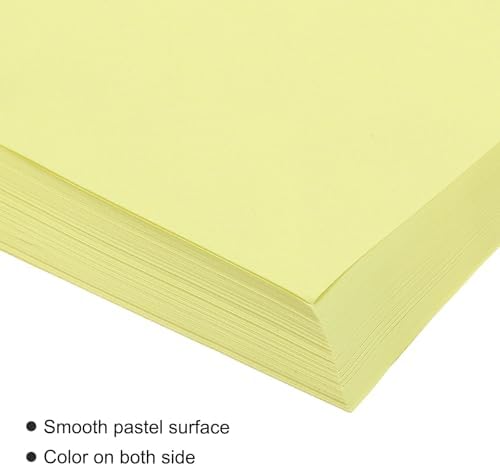 MECCANIXITY 100 Sheet Origami Paper Double Sided Light Yellow 8.3 x 5.8 Inch Square Sheet for Art Craft Project, Beginners, Gifts Decor - Image 4