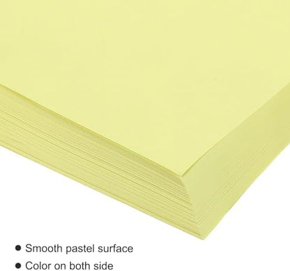 MECCANIXITY 100 Sheet Origami Paper Double Sided Light Yellow 8.3 x 5.8 Inch Square Sheet for Art Craft Project, Beginners, Gifts Decor - Image 4