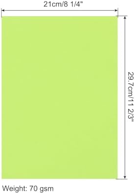 MECCANIXITY 100 Sheet Origami Paper Double Sided Fluorescent Green 11.7 x 8.3 Inch Square Sheet for Art Craft Project, Beginners, Gifts Decor - Image 2