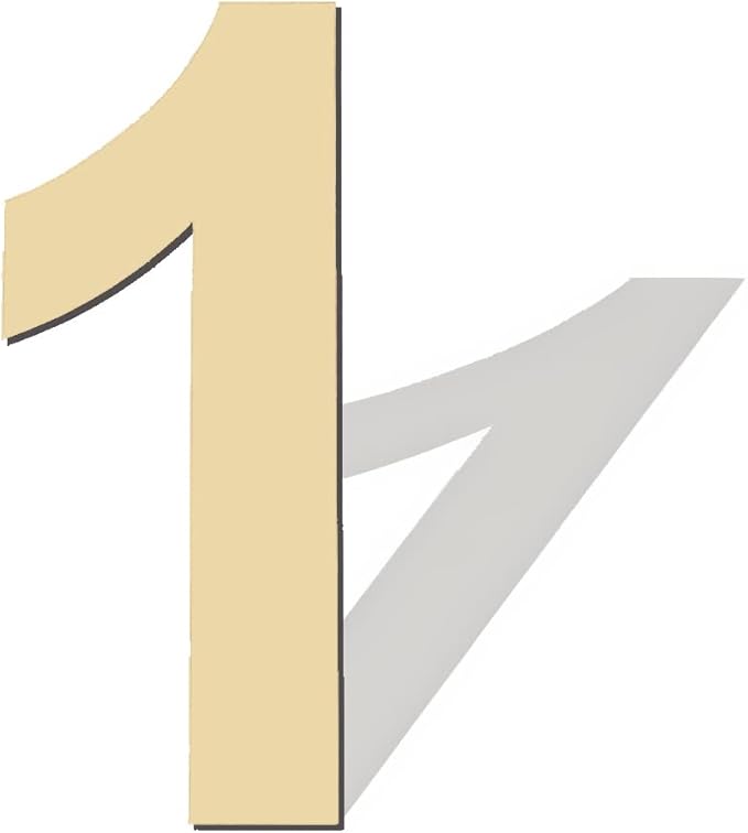 12 Inch Large Blank Wood Number 1 Unfinished Wood Slices Signs Board, Wooden Numbers for DIY Craft Projects, Birthday, Party, Wedding Decorations