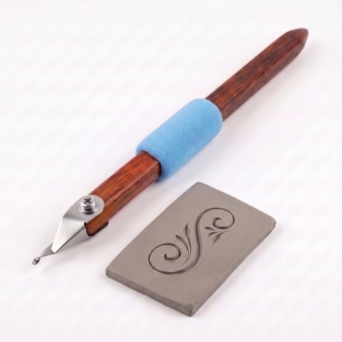 Pottery Tool Kit, 304 Steel S-Shape Detailer & Air Dry Clay Tools by Unknown