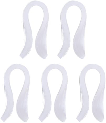 PATIKIL 600pcs Quilling Strips Paper 1/8"(3mm) 39cm Origami Paper Quilling Strip for Art DIY Hand Craft Christmas, White by PATIKIL