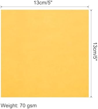 MECCANIXITY 100 Sheet Origami Paper Double Sided Gold 5x5 Inch Square Sheet for Art Craft Project, Beginners, Gifts Decor - Image 2