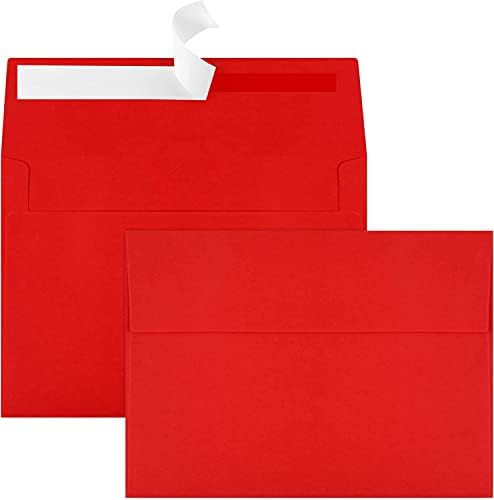 70 Packs A4 Envelope Red, 4x6 Photo Envelopes for Invitations, Envelopes Self Seal for Weddings, Baby Shower, Photos, Postcards, Greeting Cards, Mailing by Joyberg