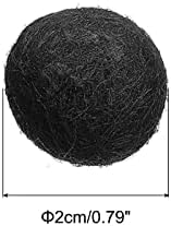 PATIKIL Wool Felt Balls Beads Wool Felting Pom 2cm 20mm Black for Home Decor DIY Crafts Handcrafts Project Pack of 20 - Image 2