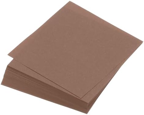 MECCANIXITY 100 Sheet Origami Paper Double Sided Brown 5.5 x 5.5 Inch Square Sheet for Art Craft Project, Beginners, Gifts Decor by MECCANIXITY