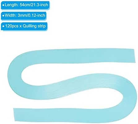 PATIKIL Quilling Strips Paper 120pcs 1/8"(3mm) 54cm Origami Paper Quilling Strip for Art DIY Hand Craft Christmas Pink Blue - Image 2