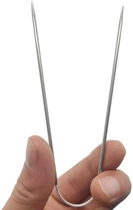 3Pcs Size US 0 (2mm) 9-inch (23cm) Double-Pointed Flexible Circular Needles，Handmade DIY Projects Like Sweater, Scarf, Gloves, ect - Image 3