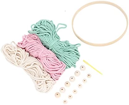 Macrame Kit Bohemian Style DIY Weaving Craft Set for Adults Women, Complete Cotton and Bamboo Macrame Supplies with Wooden Beads and Instructions for Home Decor - Image 3