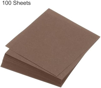 MECCANIXITY 100 Sheet Origami Paper Double Sided Brown 4x4 Inch Square Sheet for Art Craft Project, Beginners, Gifts Decor - Image 3