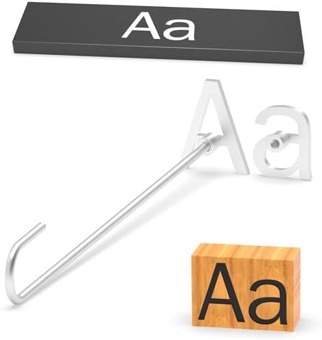 2Pcs Letters Branding Iron for Wood, Leather Branding Stamp (A a) by PKPKAUT