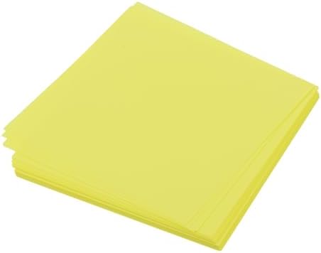 MECCANIXITY 50 Sheet Origami Paper Double Sided Fluorescent Yellow 2x2 Inch Square Sheet for Art Craft Project, Beginners, Gifts Decor by MECCANIXITY