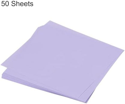 MECCANIXITY 50 Sheet Origami Paper Double Sided Light Purple 4x4 Inch Square Sheet for Art Craft Project, Beginners, Gifts Decor - Image 3