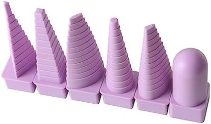 QMQJIA Pack of 6pcs Paper Quilling Tower DIY Handmade Shaping Tool Paper Wire Tower 6 Shapes Available Jewelry Making Tool Adult and Children Friendly by QMQJIA