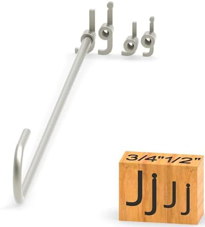 4Pcs Letters Branding Iron for Wood, Leather Branding Stamp (J j) by PKPKAUT
