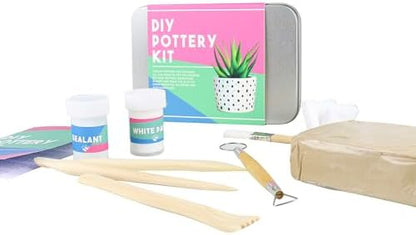 Gift Republic Pottery Kit Beginners Pottery Craft Set Clay Pottery Gift Fun Home Made Craft Project Kids Teens Adults Sculpting Tool Set Gift Tin - Image 3