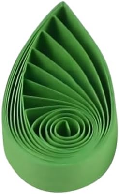 Pestal Green Tone Quilling Paper Strips 5mm Paper Quilling Stripsaer Set for Crafts Single Color Origami Paper Strips 0.2inch Paper Filigree Strips (Lawngreen Grass Green No.39) by ODETOJOY