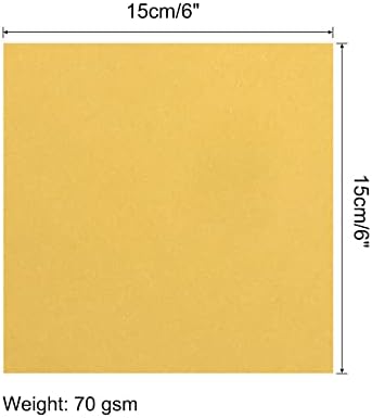 MECCANIXITY 25 Sheets Origami Paper Double Sided Gold 6x6 Inch Square Sheet for Art Craft Project, Beginners, Gifts Decor - Image 2