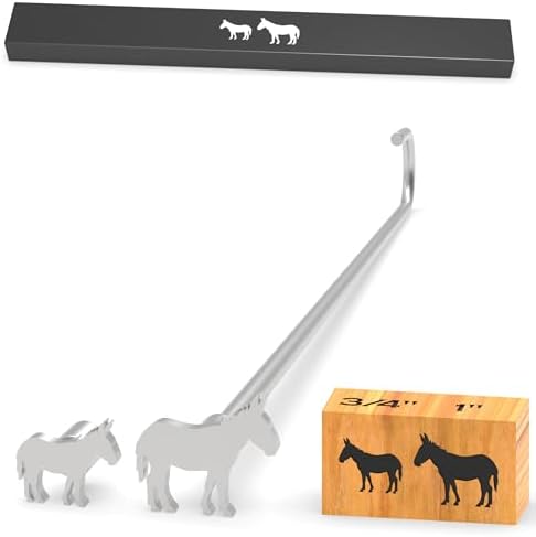 Branding Iron for Wood, Leather Branding Stamp 2Pcs Set (144#) by PKPKAUT