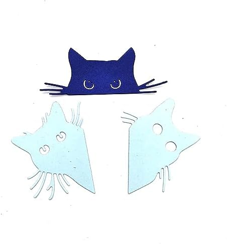 Scrapbooking Die-Cuts, Christmas Metal Cutting Dies for Card Making, Paper Craft Punch Template, Background Embossing Stencils, DIY Album Décor (3 Pcs Cat-10.9x6.4cm) - Image 6