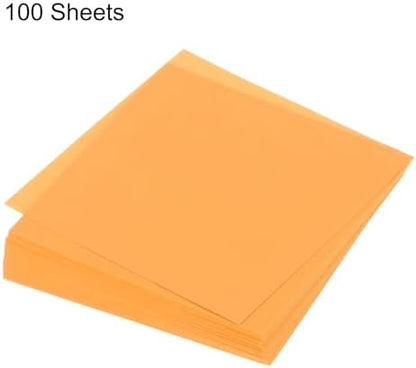 MECCANIXITY 100 Sheet Origami Paper Double Sided Fluorescent Orange 4x4 Inch Square Sheet for Art Craft Project, Beginners, Gifts Decor - Image 3