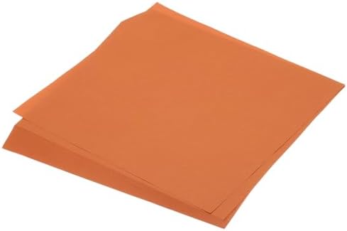 MECCANIXITY 100 Sheet Origami Paper Double Sided Dark Orange 10x10 Inch Square Sheet for Art Craft Project, Beginners, Gifts Decor by MECCANIXITY