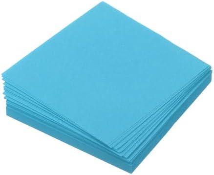 MECCANIXITY 100 Sheet Origami Paper Double Sided Aquamarine Blue 2x2 Inch Square Sheet for Art Craft Project, Beginners, Gifts Decor by MECCANIXITY