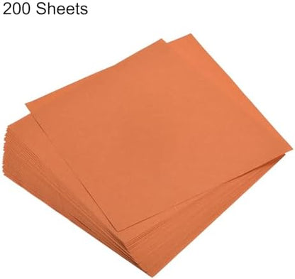 MECCANIXITY 200 Sheets 6x6 Inch(15x15cm) Origami Paper Double Sided Orange Red Square Sheet for Art Craft Project, Beginners, Gifts Decor - Image 3