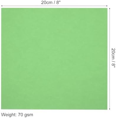 MECCANIXITY 100 Sheets Origami Paper Double Sided 8x8 Inch(20x20cm) Square Sheet for Art Craft Project, Beginners, Gifts Decor, Green - Image 2