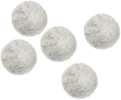 PATIKIL Wool Felt Balls Beads Wool Felting Pom 3cm 30mm Grey for Home Crafts Handcrafts Project DIY Pack of 5 by PATIKIL