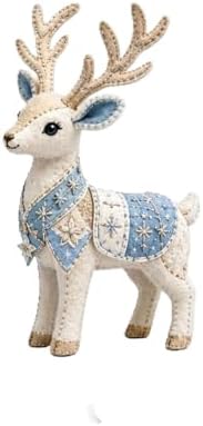 Arctic Winter Guardians DIY Patchwork Kit - 3D Felt Animal Sewing Kit - DIY Patchwork Animal Kit for Beginners, Handmade Felt Craft Kit for Home Decor & Creative Gift (blue2) - Image 6