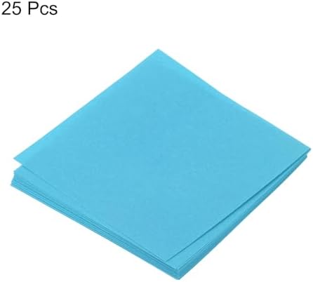 MECCANIXITY 25 Sheet Origami Paper Double Sided Aquamarine Blue 2.5x2.5 Inch Square Sheet for Art Craft Project, Beginners, Gift Decoration - Image 3