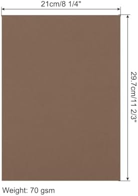 MECCANIXITY 100 Sheet Origami Paper Double Sided Brown 11.7 x 8.3 Inch Square Sheet for Art Craft Project, Beginners, Gifts Decor - Image 2