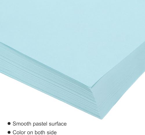 MECCANIXITY 100 Sheet Origami Paper Double Sided Light Blue 8.3 x 5.8 Inch Square Sheet for Art Craft Project, Beginners, Gifts Decor - Image 4