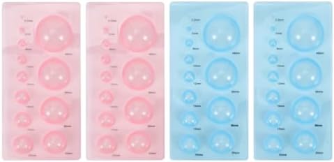 EXCEART Paper Quilling Tools Set 4pcs Quilling Mold Half Sphere Moulds for 3D Paper Crafts Lightweight Dome Shape Tool for Flowers Dolls Little Animal Models DIY Projects by EXCEART