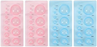 EXCEART Paper Quilling Tools Set 4pcs Quilling Mold Half Sphere Moulds for 3D Paper Crafts Lightweight Dome Shape Tool for Flowers Dolls Little Animal Models DIY Projects by EXCEART
