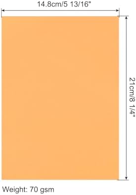 MECCANIXITY 100 Sheet Origami Paper Double Sided Fluorescent Orange 8.3 x 5.8 Inch Square Sheet for Art Craft Project, Beginners, Gifts Decor - Image 2